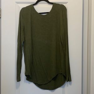 Long oversize T-shirt material top
